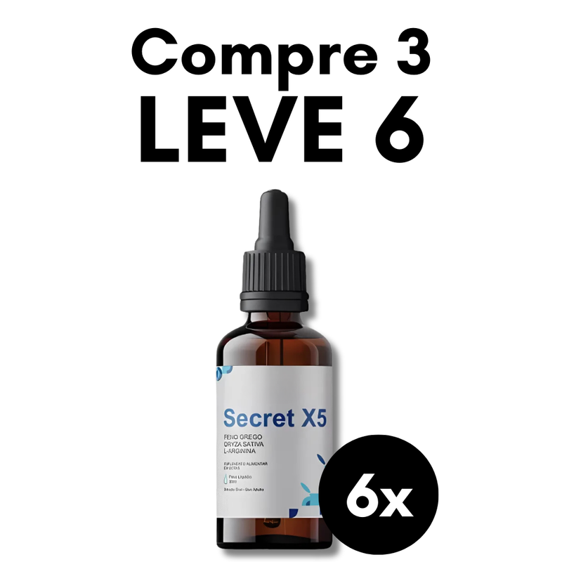 Secret X5 Original 30ml  - Suplemento Natural - Promoção Exclusiva + Frete Grátis