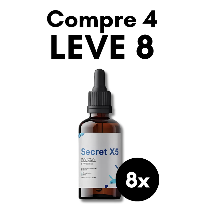 Secret X5 Original 30ml  - Suplemento Natural - Promoção Exclusiva + Frete Grátis